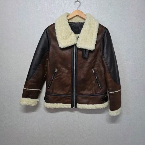 카이아크만 라레오 무스탕 자켓 브라운/블랙 사이즈 105