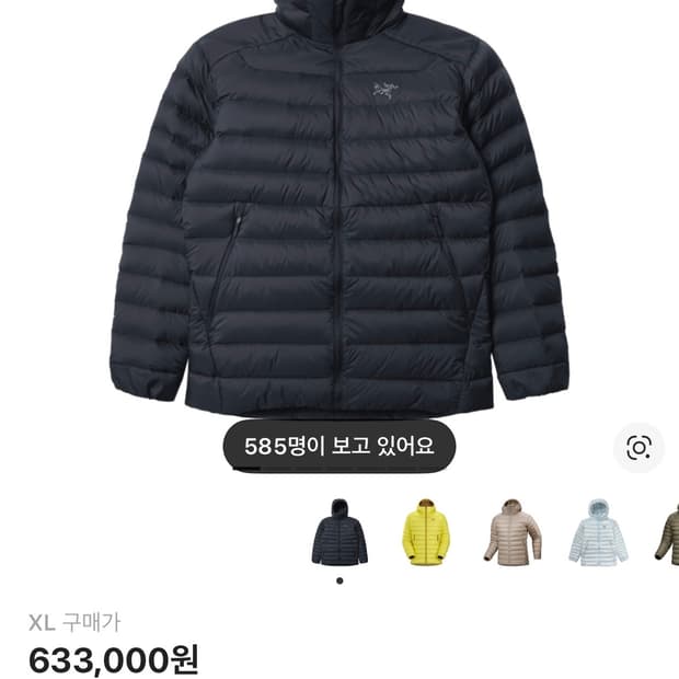 (XL새상품)아크테릭스 세륨 블랙사파이어