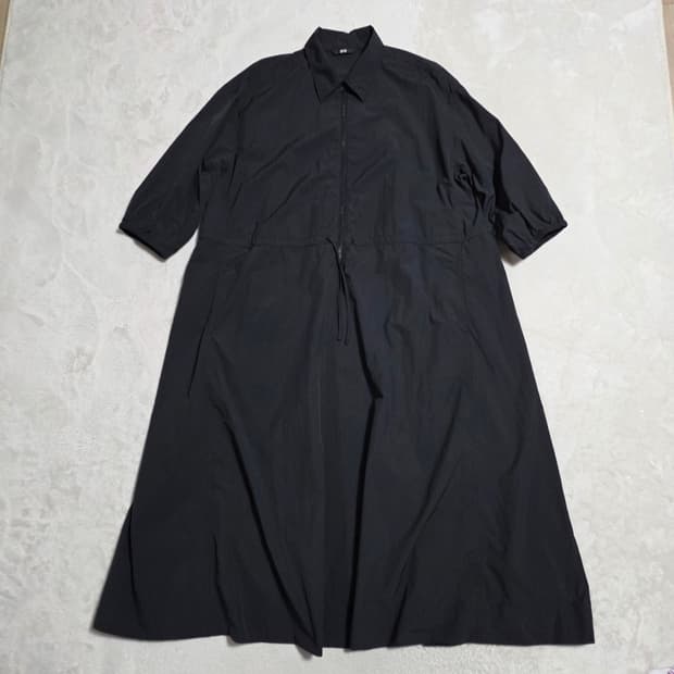 (XL)여성 유니클로 집업 바스락 원피스