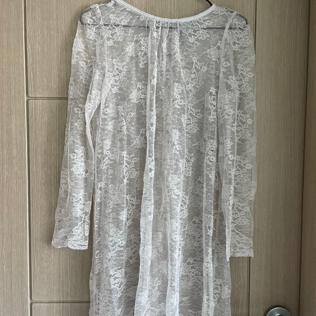 스나이델 모리걸 페어리 뮤트 그레이 시스루 원피스