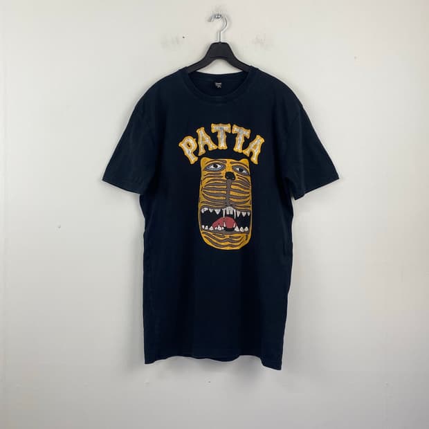 파타 Patta 타이거 블랙 반팔티 M <325> 