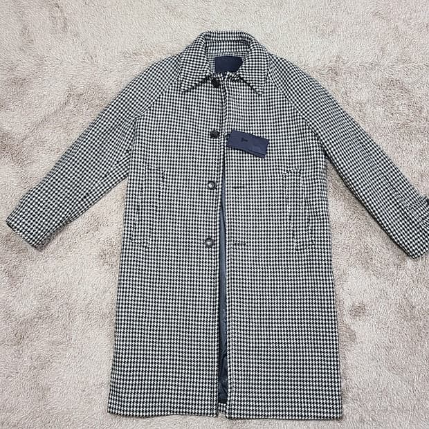 티아이포맨 체크 코트