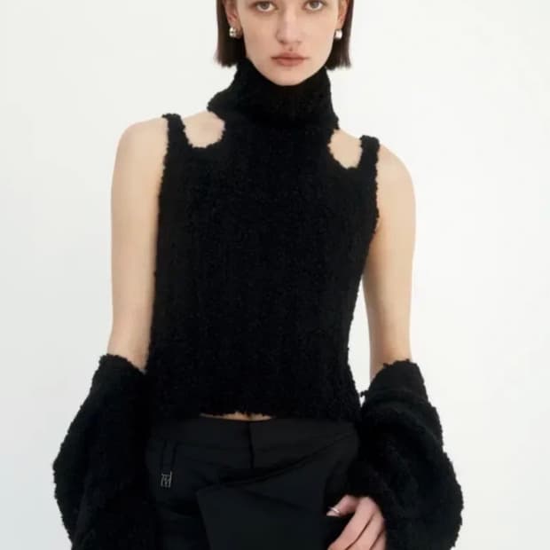 트리밍버드 니트 나시