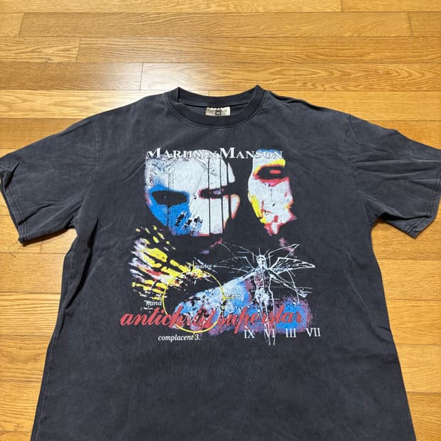 마릴린 맨슨 빈티지 티셔츠 리프린트