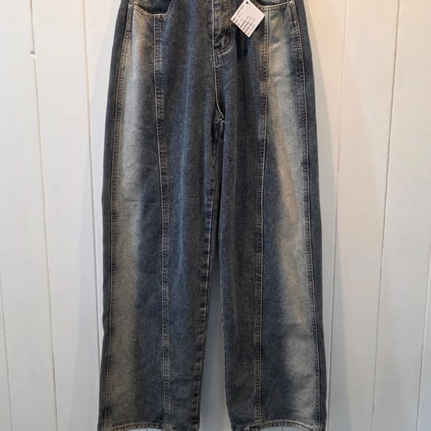 COMMA SHOP 그라데이션 와이드 청바지