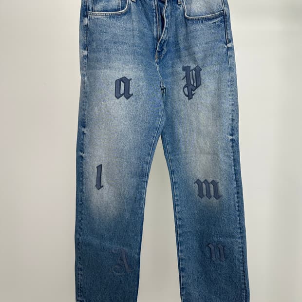 팜엔젤스 LW 로고 패치 스트레이트 5 포켓 34 사이즈 