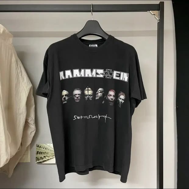 람슈타인 90s 밴드티