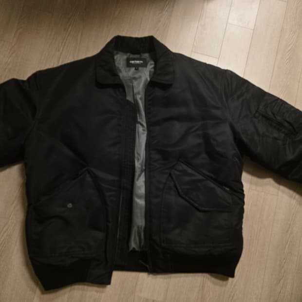 칼하트 올튼 봄버 자켓 블랙 L