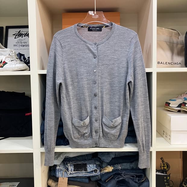 폴스미스 블랙라벨 그레이 가디건 XXL