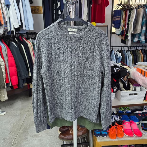 빈폴 그레이 니트 스웨터 (1378)