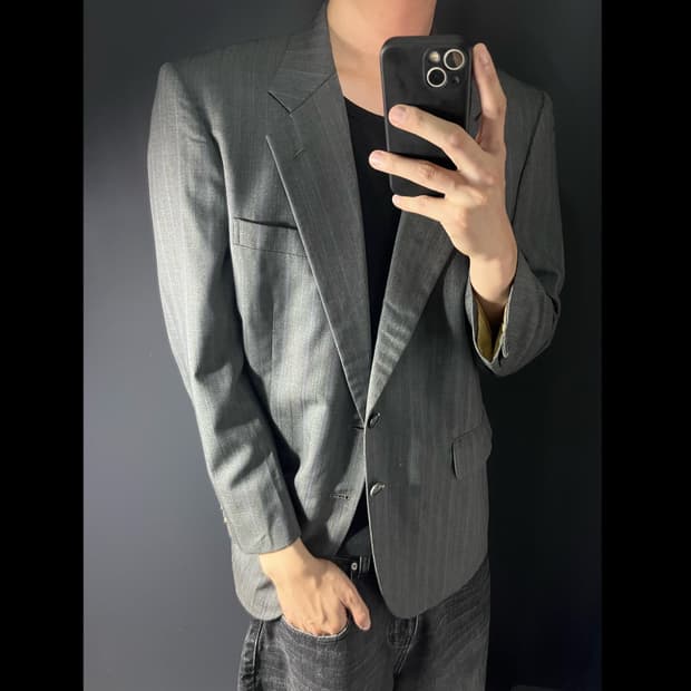 빈티지 울 블레이저