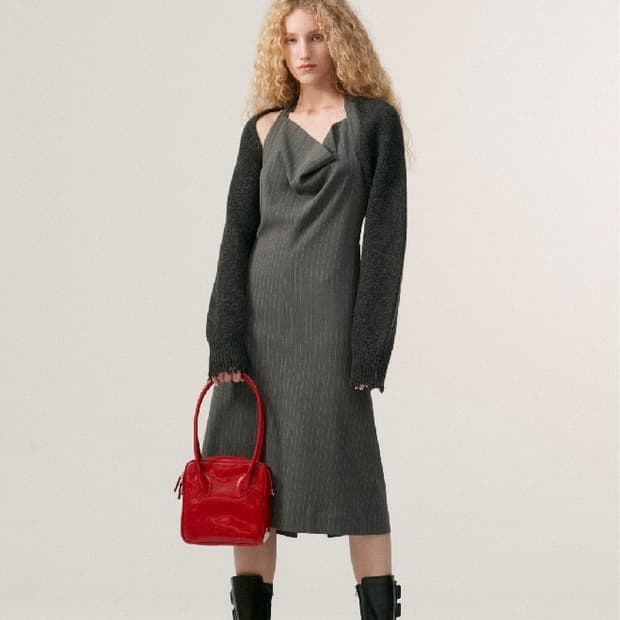 더오픈프로덕트 그레이 볼레로