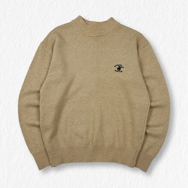 버버리힐스폴로클럽 울80 반폴라 니트