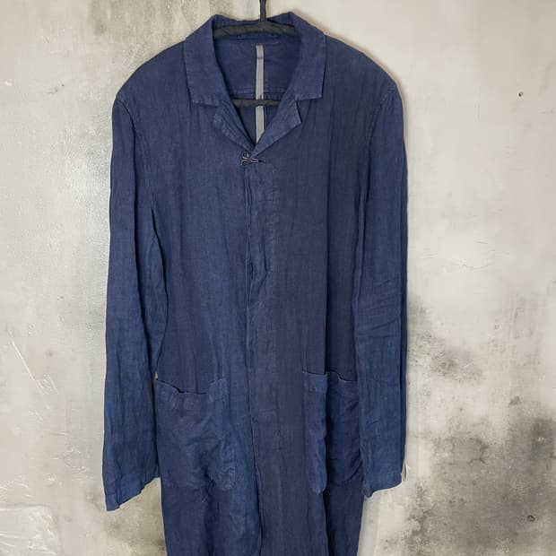 어태치먼트 린넨 워크 코트