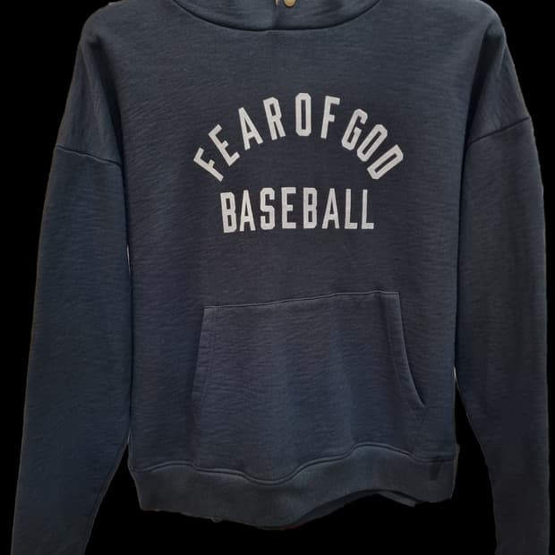 피어오브갓 베이스볼 후드티 블랙 S
