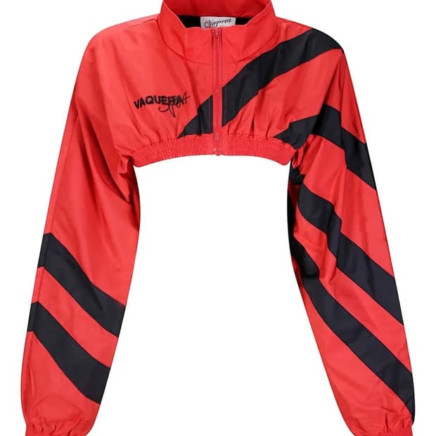 vacquera 바퀘라 25ss 로고 크롭 윈드브레이커 볼레로 바람막이