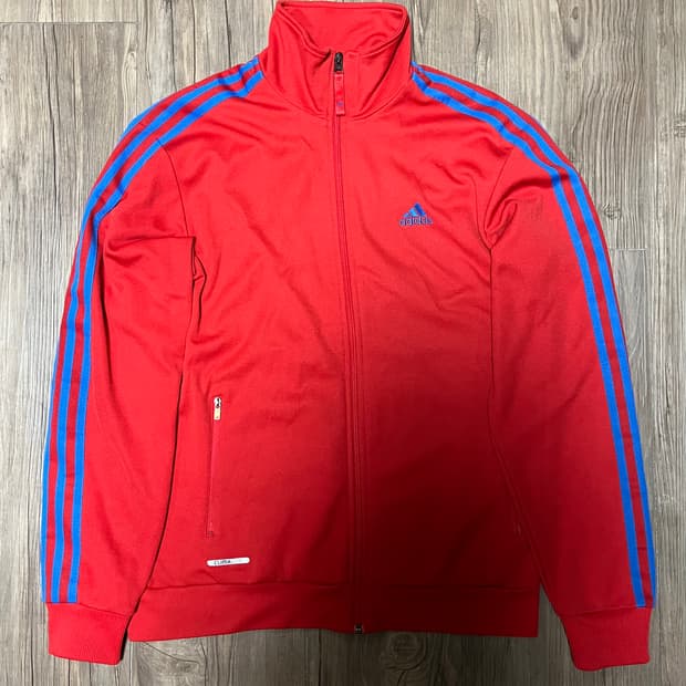 [Adidas]아디다스 스포티 삼선 져지(레드)