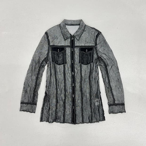 BOUTIQUE ECHO 매쉬 셔츠