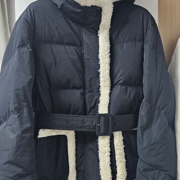 스투디오럭스 덕다운후드뽀글이패딩