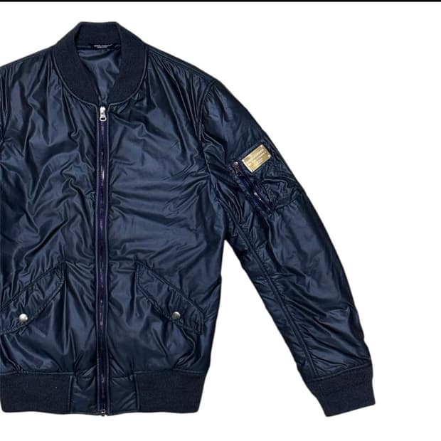Dolce&Gabbana Logo Plate Bomber Jacket