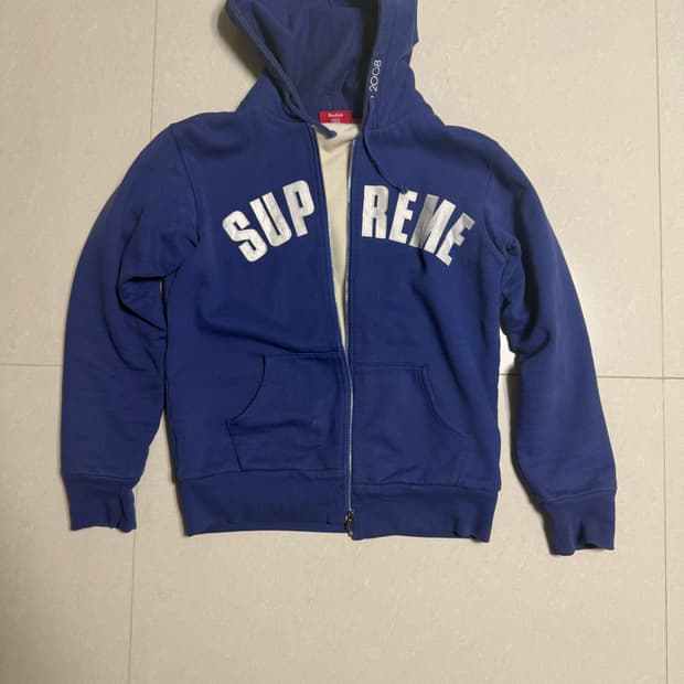 슈프림 2007 fw 아치 로고 써멀 후드집업
