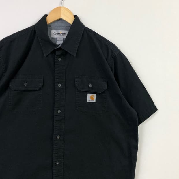 XL 칼하트 블랙 워크 셔츠