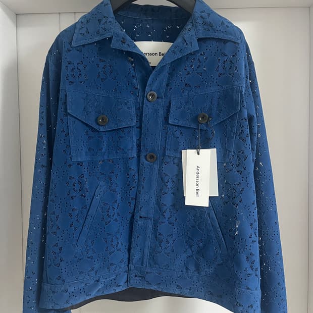 ⭐️앤더슨벨 트러커 자켓(M)⭐️ 막컷 착샷!!📸