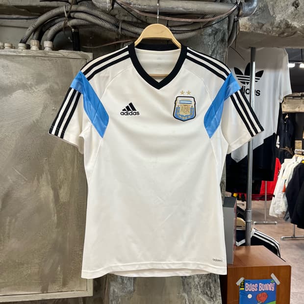 아디다스 14,15 아르헨티나 국대 져지 화이트 95 #csz2083
