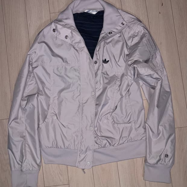 아이다스 연보라 바람막이 집업 져지 