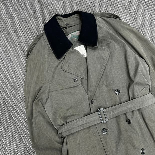 런던포그 더블 트렌치 벨티드코트 v0989