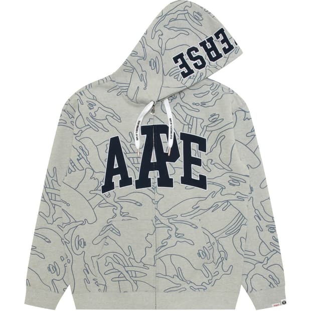 (오더) 베이프 AAPE 26SS 유니버시티 카모 집업 S