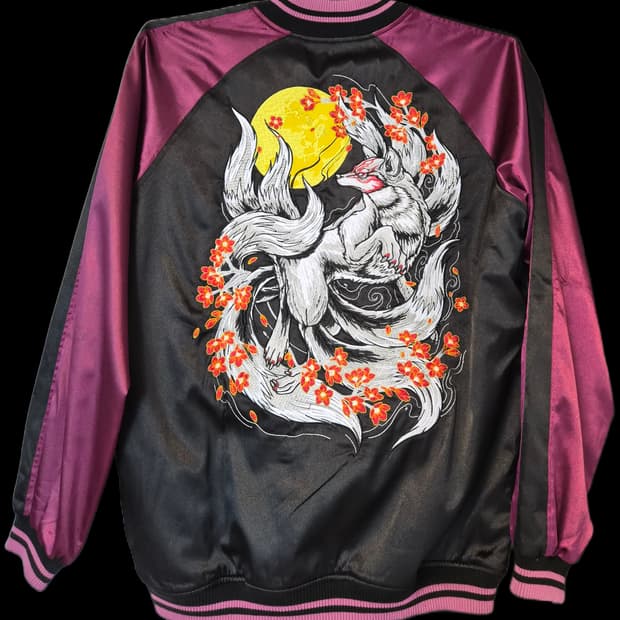 구미호 새틴 스카잔