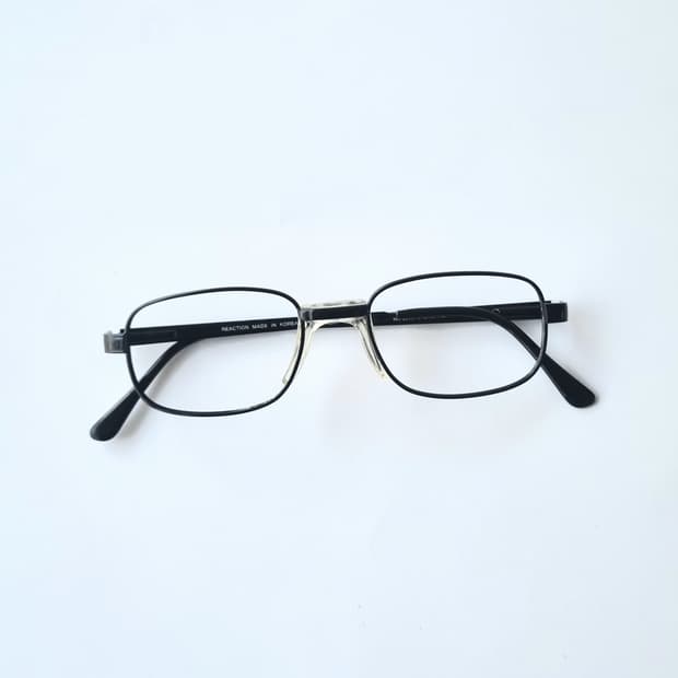 데드스탁 빈티지 무드 미니멀 블랙 스퀘어 안경테