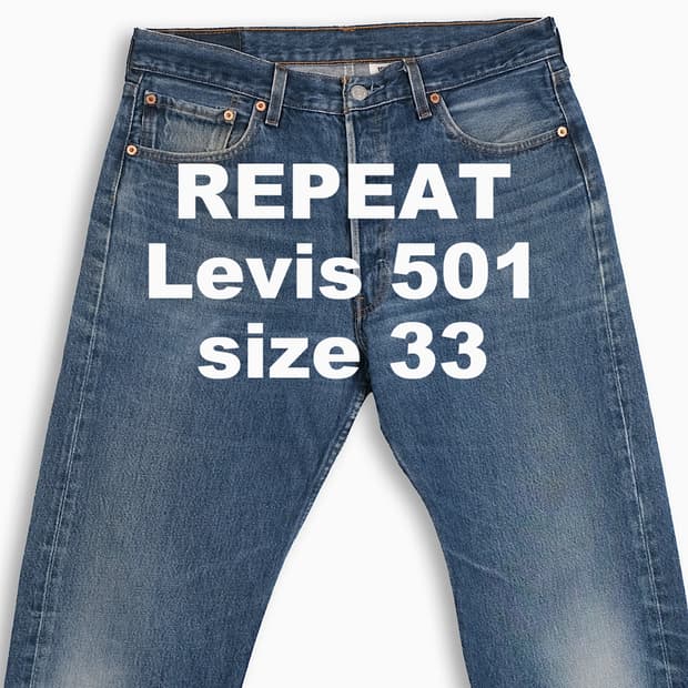 빈티지 리바이스 501 진청 33 인치 LV50134577