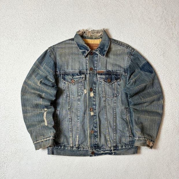 Ezra Fitch 90's 올드 빈티지드 데님 자켓 PN7689