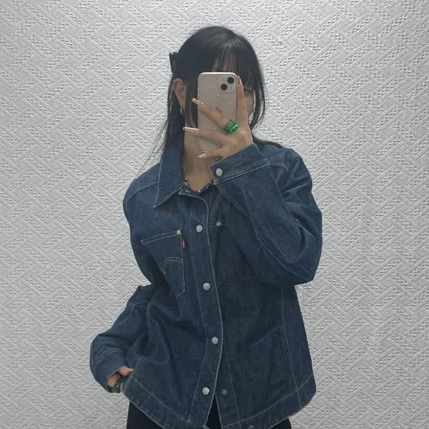 리바이스 엔지니어드진 레트로 모던시크 데님 자켓 M C08260