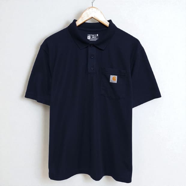 105)Carhartt 칼하트 반팔 카라티 K570 네이비