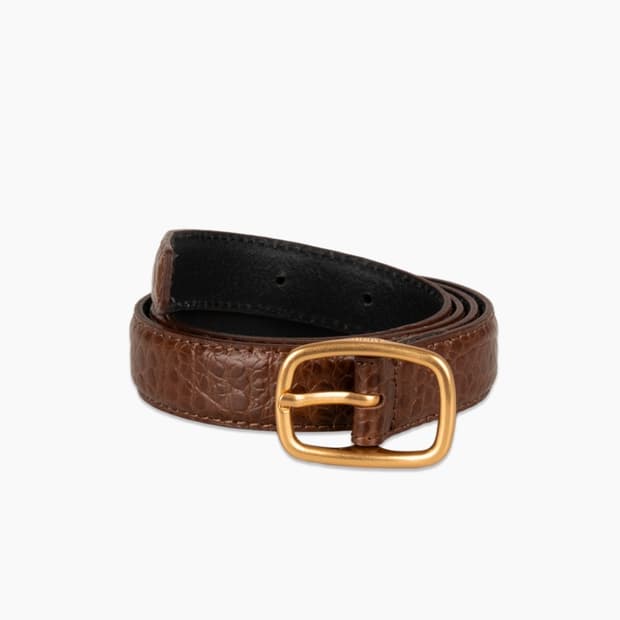 Narrow Belt_Brown(Croco)
