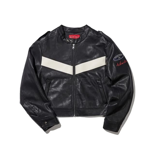 비터셀즈 eco leather lacing jacket 레더자켓 가죽자켓