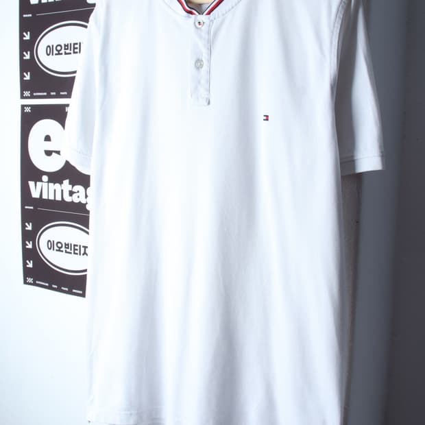 (2XL-3XL) 타미힐피거 반팔 카라 티셔츠 빅사이즈-H34181