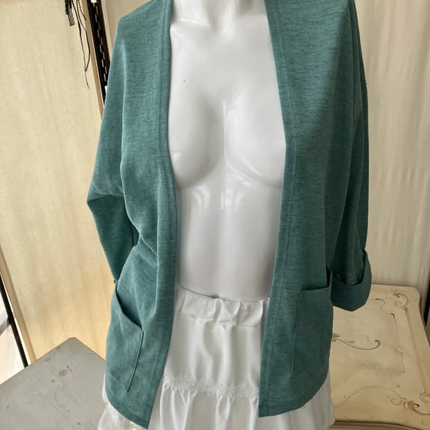jpn vintage mint pocket cardigan