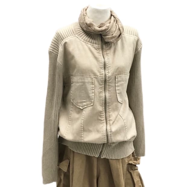 JPN 빈티지 니트 집업