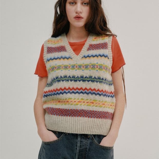 하울린 마이리틀 울렌 원더 코스믹라떼 니트베스트