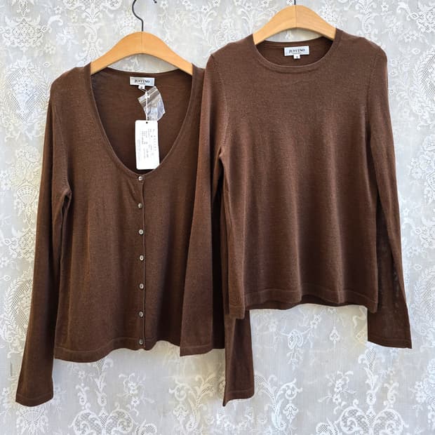 캐시미어 원단 과 실크 미사용품