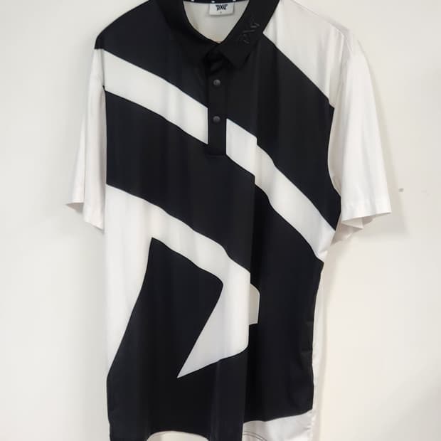 PXG 블랙 앤 화이트 반팔 폴로 티셔츠 XL (100추천해요)