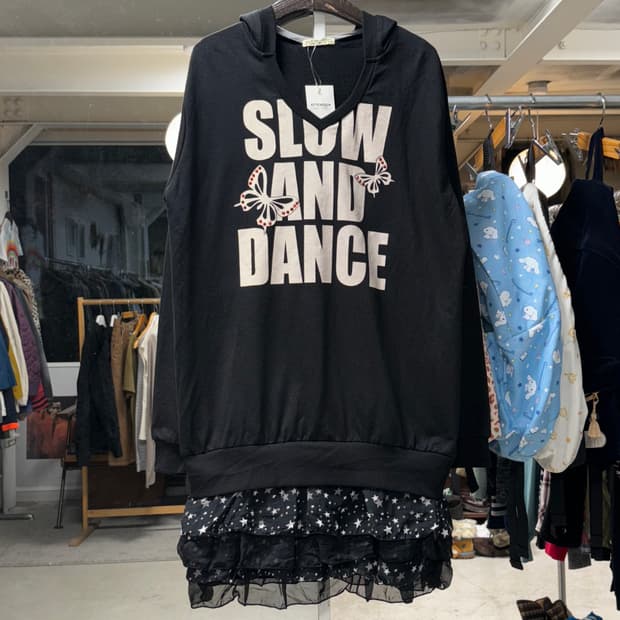 Jpn 프릴 레어어드 롱후디