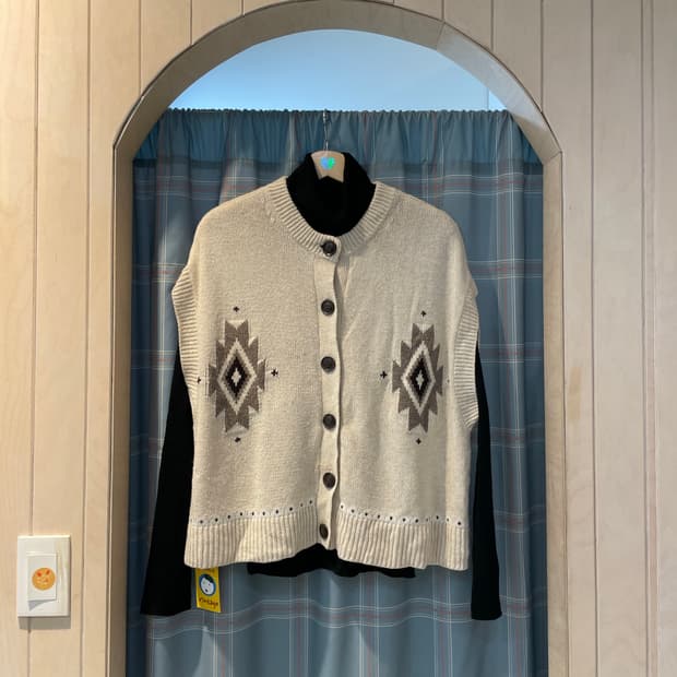 일본빈티지 판쵸느낌조끼