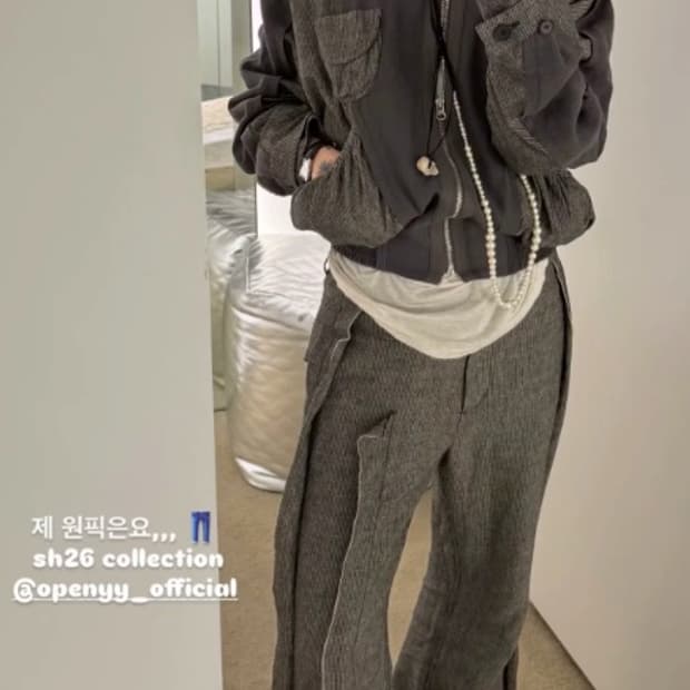 [M] 오픈와이와이 린넨 로우컷 팬츠