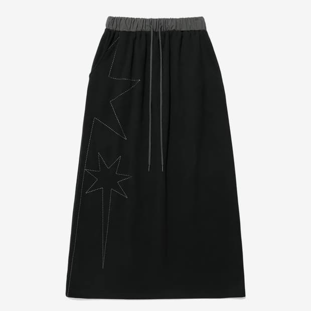 나이스고스트클럽 빅스타 로고 스웻 스커트