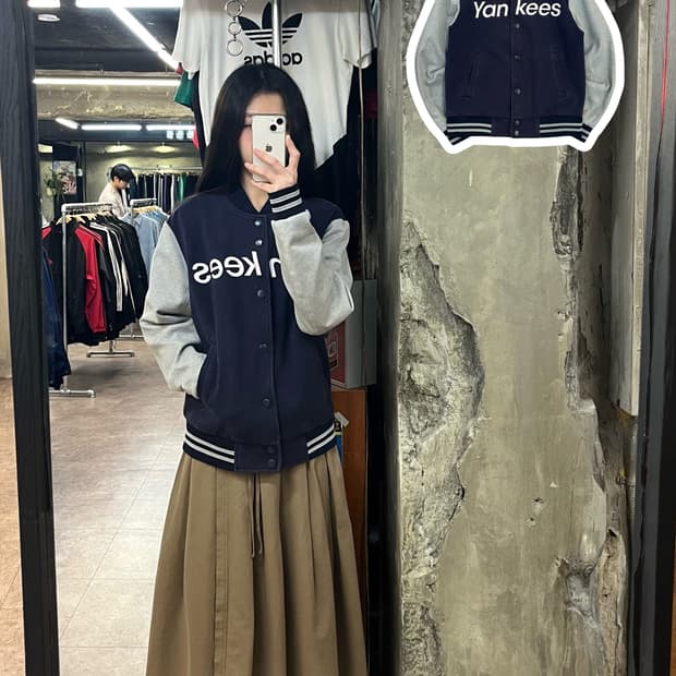 엠엘비 양키스 바시티 스타디움 자켓 네이비 95 #csz2733 